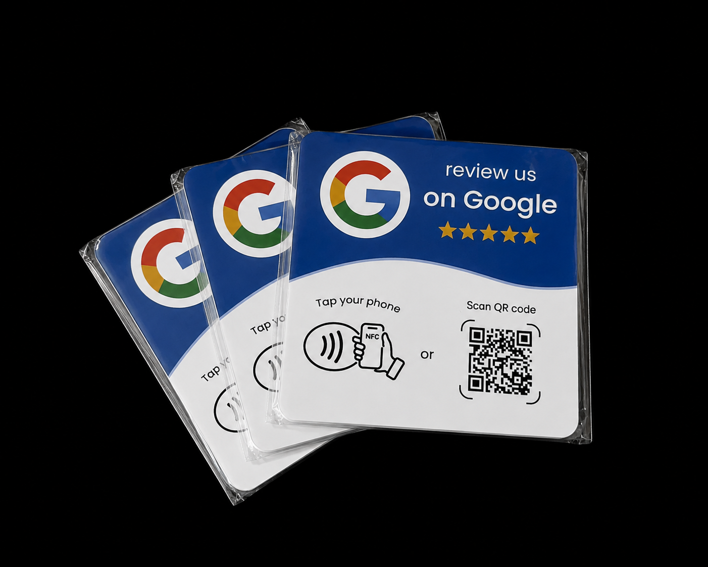 Stick-On review card | NFC + QR Code