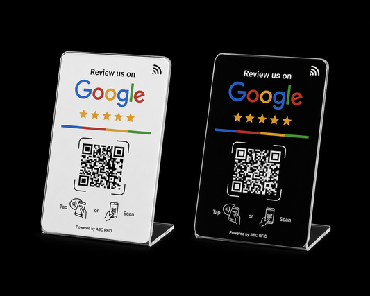 Google Review NFC Stand – Freestanding | NFC + QR Code